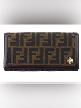 Fendi Zucca Long Bifold Wallet -Preowned
